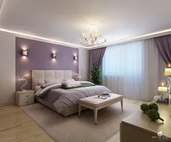 Bedroom design beige ceiling