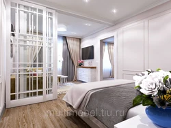 Дизайн спальни с 2 дверьми