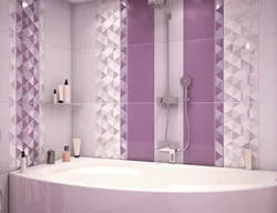 Дизайн ванной с названием плитки