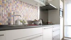 Interior tile kitchen apron