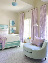 Bedroom Interior Blue Pink