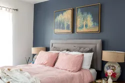 Bedroom Interior Blue Pink