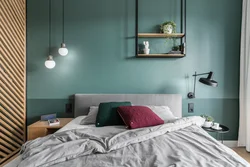 Emerald Gray Bedroom Interior