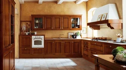 Kitchen brown wood photo