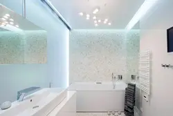Интерьер потолков ванной