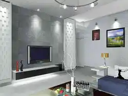 Living Room TV Wallpaper Photo
