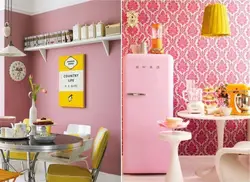 What Colors Goes With Pink In The Kitchen Interior
