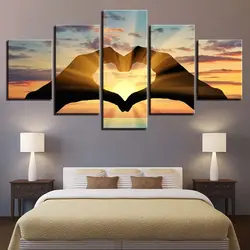Paintings for bedroom interior on canvas