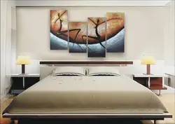 Paintings for bedroom interior on canvas