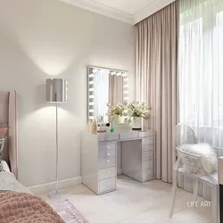 Bedroom Design With Dressing Table And Wardrobe