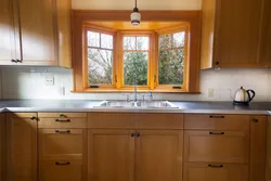 Kitchen interior straight with window