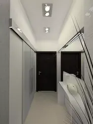 Suspended ceiling lighting design in the hallway