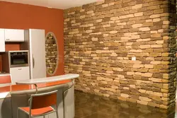 Kitchen interior decoration tiles photo