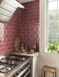 Kitchen interior decoration tiles photo