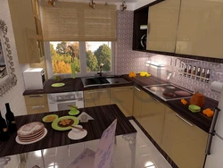 Kitchen design 2 by 3 meters with window
