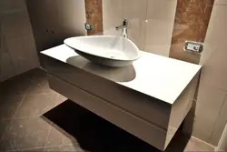 Tezgah üstü lavabo ilə vanna otağı dizaynı