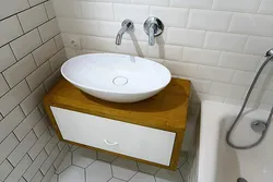 Dastgohli lavabo bilan hammom dizayni