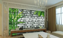 Wallpaper for kitchen bamboo photo
