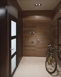 Hallway Design In An Apartment With Laminate Flooring On The Wall