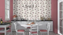 Combined Wallpaper For The Kitchen, Washable In The Interior