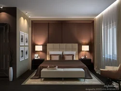 Дизайн спальни шоколадный цвет