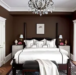 Bedroom design chocolate color