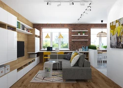 Ikea kitchen living room design
