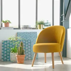 Mustard-Colored Chairs For The Kitchen In The Interior