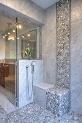 Bathroom design pebbles