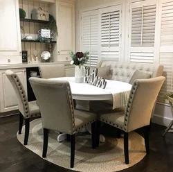 Kitchen Design With Oval Table