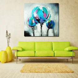 Paintings For The Living Room Interior In A Modern Abstract Style