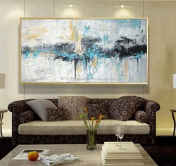 Картины для интерьера гостиной в современном стиле абстракционизм