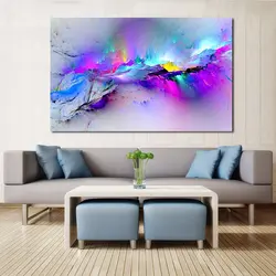 Paintings for the living room interior in a modern abstract style