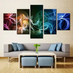 Paintings for the living room interior in a modern abstract style