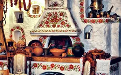 Russian Kitchen Interior At Home