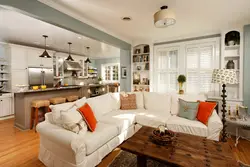 American kitchen living room design