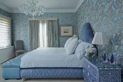 Голубой Цвет В Интерьере Спальни Фото