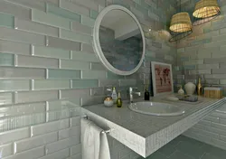 Montparnasse tiles in the bathroom interior
