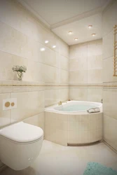 Однотонная ванная комната дизайн