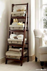 Bookcase in the bedroom interior