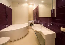 Bathroom Design With A Semicircular Bathtub