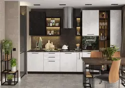 Interior center kitchen concrete