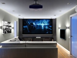 Bedroom with projector design
