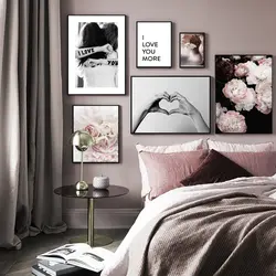 Posters In The Bedroom Interior Photo