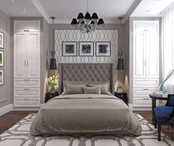 Дизайн спальни с банкеткой