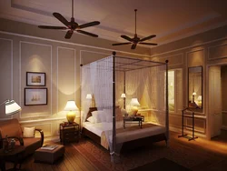 Colonial bedroom interior