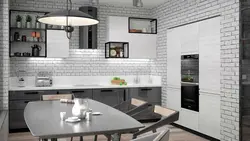 White Brick In The Kitchen Interior Photo