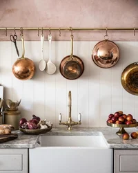 Copper Kitchen In The Interior Photo