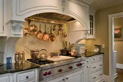 Copper kitchen in the interior photo