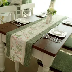 Modern tablecloths in the living room interior